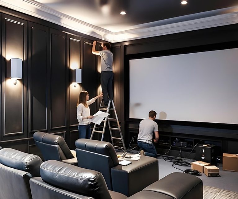 Elevate your home entertainment with our End-to-End Service-from acoustic design to final calibration. As the region’s exclusive authorized provider, we streamline everything, eliminating vendor hassles for a flawless experience.